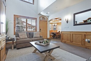 Chalet, 4 Bedrooms | Living area | Smart TV - Zermatt Villages 722 4 Bedroom Chalet by RedAwning (Midway)