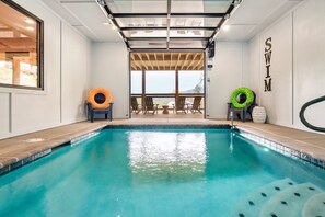 Indoor pool, a heated pool