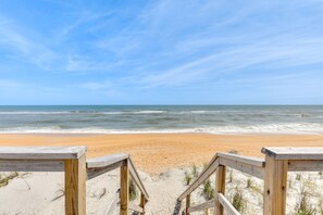 På stranden