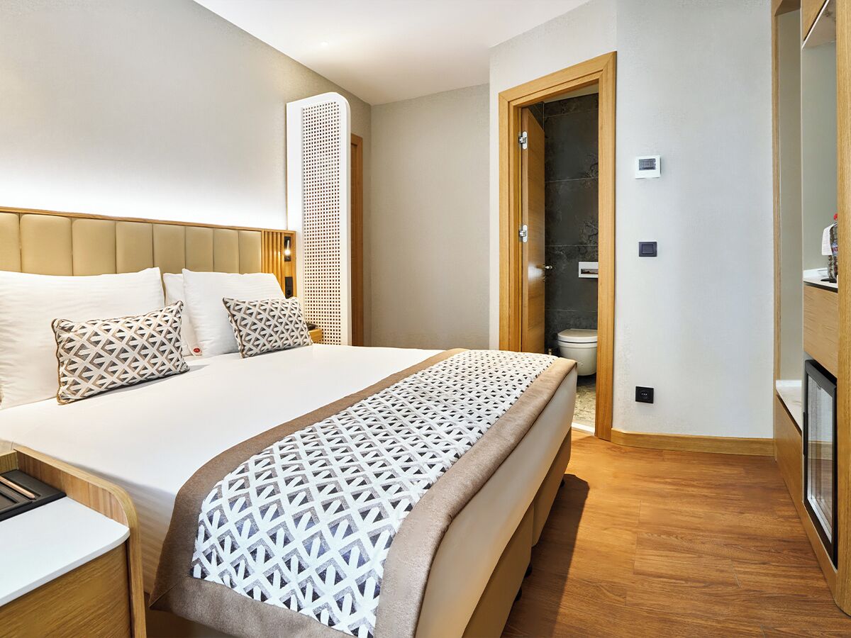 Minibar, caja fuerte, sistema de insonorización