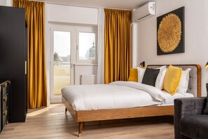 Appartement Supérieur, balcon, vue ville | Équipements de la chambre