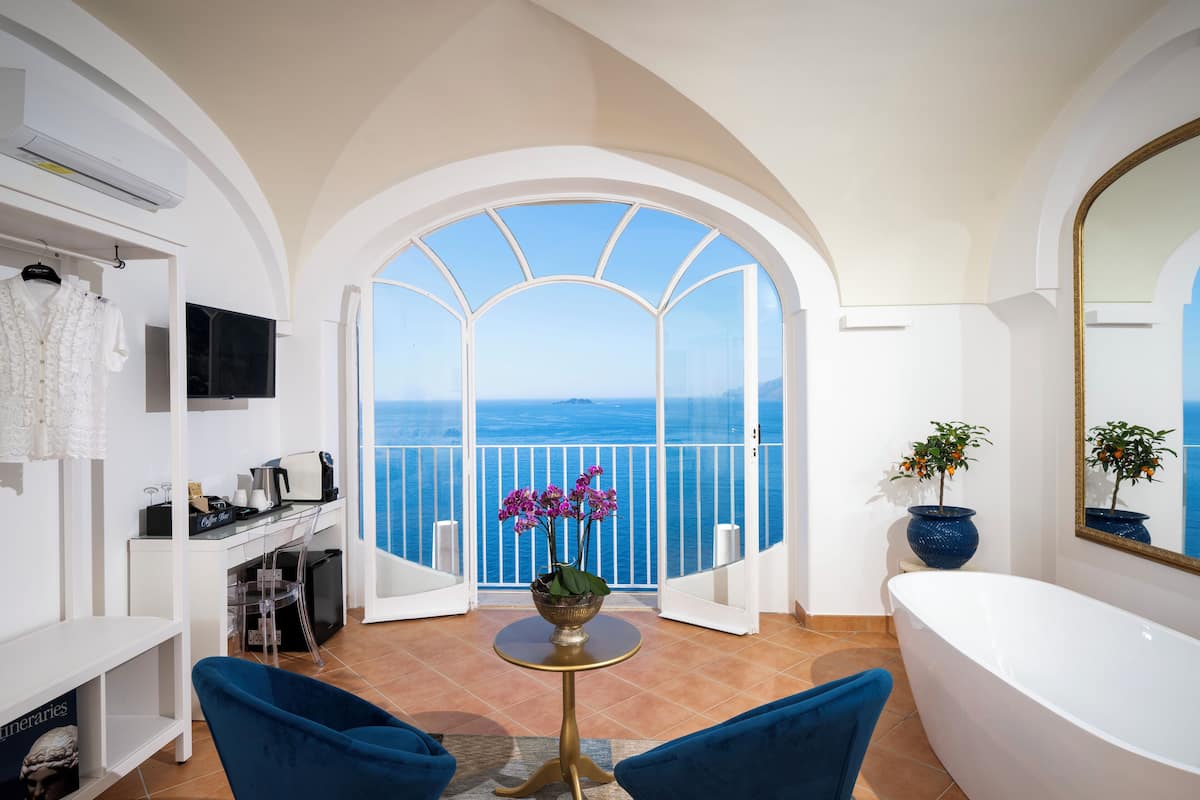 Chambre Deluxe, 1 grand lit, vue mer, vue mer