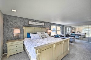 4 habitaciones, tabla de planchar con plancha, wifi y ropa de cama 
