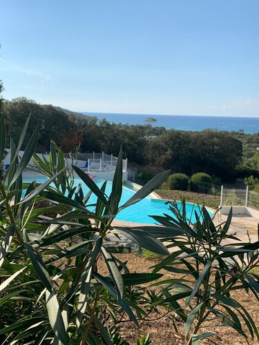 Maison Avec Jardin vue mer Lozari, Résidence Avec Piscine 8 Pers