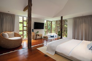 Deluxe-Doppelzimmer, 1 King-Bett, Gartenblick | Blick auf den Garten
