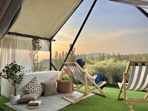 Tent | Uitzicht op de bergen