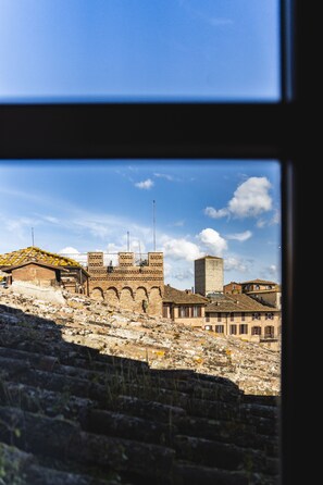 Vue sur la ville depuis l’hébergement