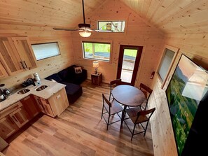 Living area - Brand New! Lakeview Tiny Home in Downtown Hiawassee (Hiawassee)