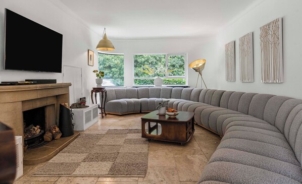 House | Living area | Fireplace