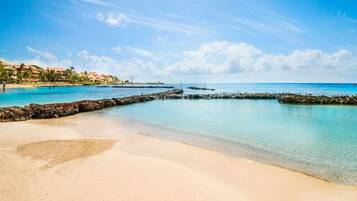 Sun loungers, beach towels