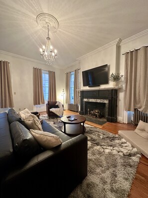 TV, books, music library