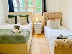 3 soverom, strykejern/-brett, wi-fi (inkludert) og sengetøy