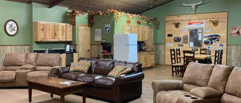 Televisión y chimenea