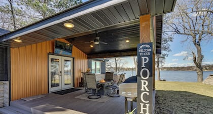 Fire Pit + Dock: Lakefront Cabin in Zimmerman!
