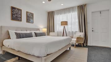 City Studio | Living area | 45-inch Smart TV with cable channels