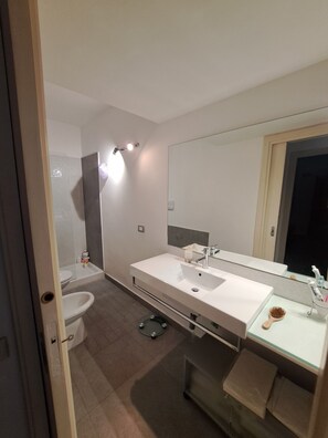 Shower, hair dryer, bidet, towels - Delightful apartment in the countryside with private access to the beach (Forio)