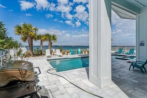 A heated pool