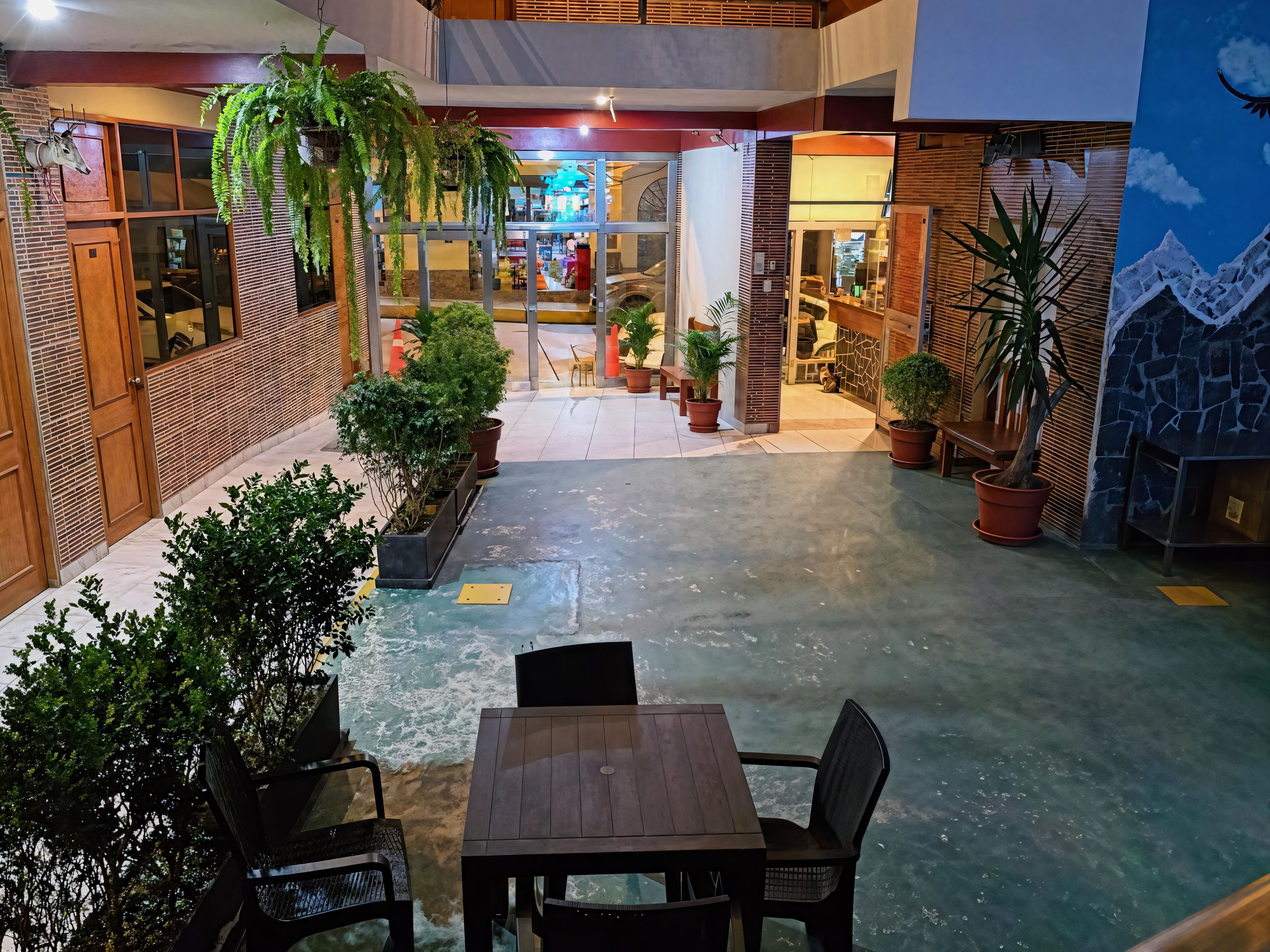 Interior entrance