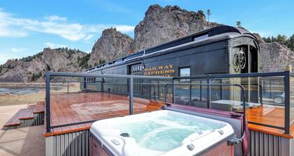Great location for fly-fishing and train car enthusiasts!