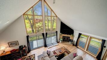 Télévision, cheminée, jeux vidéo