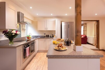 Historical large barn for large family gatherings nestled in North Devon