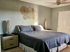 1 多间卧室、熨斗/熨衣板、WiFi、床单