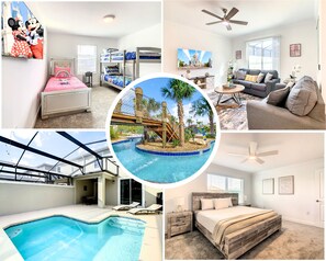 A heated pool - Modern 4BR Home with Private Pool near Disney (Kissimmee)