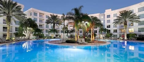 Apartment, 2 Bedrooms, Accessible, Balcony | Pool | Outdoor pool