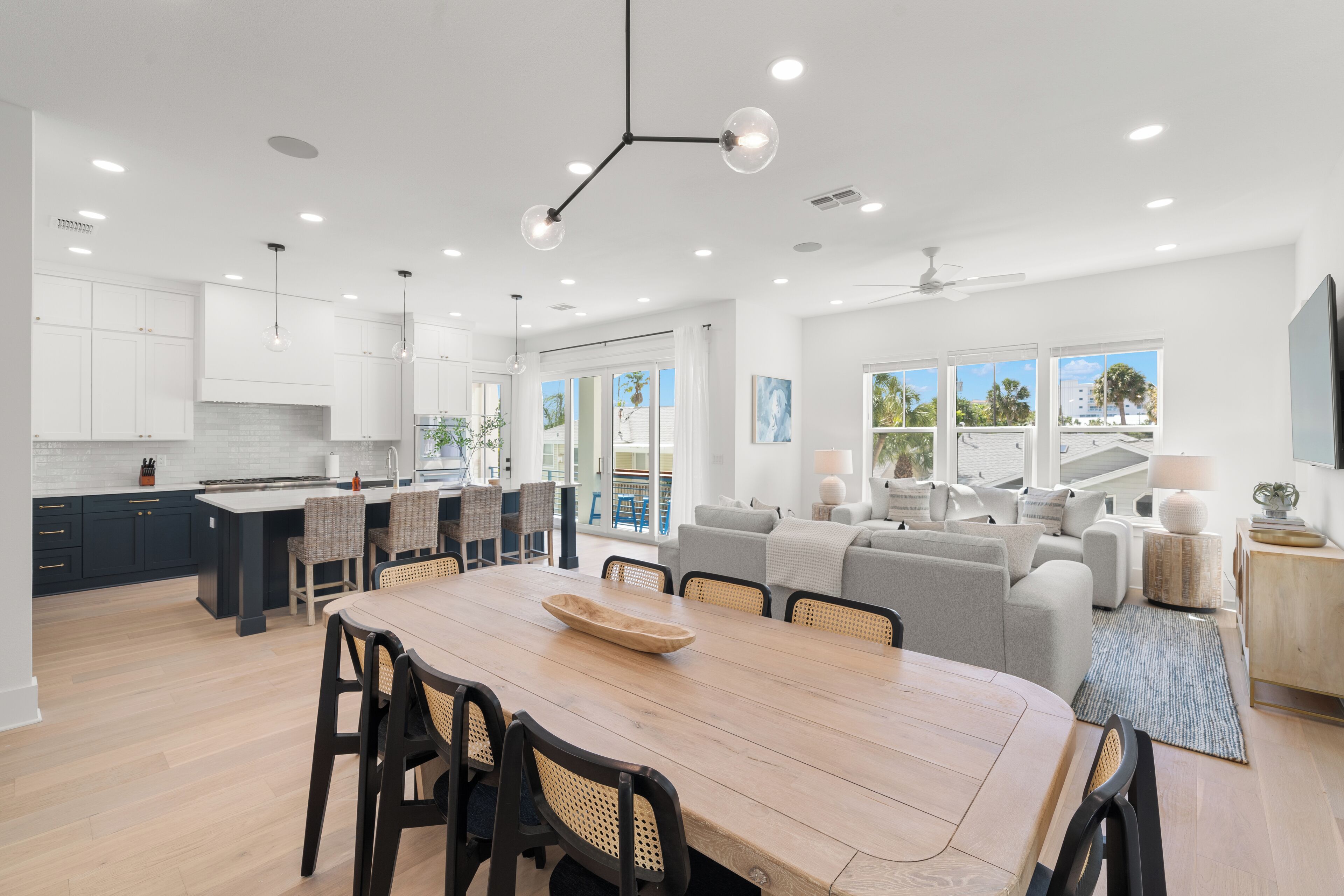 Luxury-Haus, 6 Schlafzimmer, Küche, Poolblick | Wohnbereich