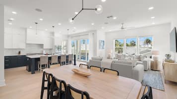 Luxury-Haus, 6 Schlafzimmer, Küche, Poolblick | Wohnbereich