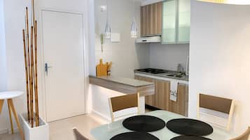 Apartamento térreo | Opções para refeição