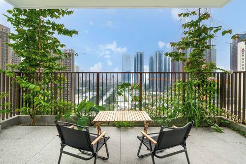 Appartamento, 2 camere da letto, vista città (Wu Tong) | Vista dalla camera
