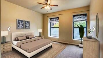 2 bedrooms, iron/ironing board, travel crib, free WiFi