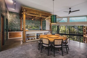 Dining - Luxe River Gorge Villa w/ Glass Rooftop Pool (Ubud, Gianyar)