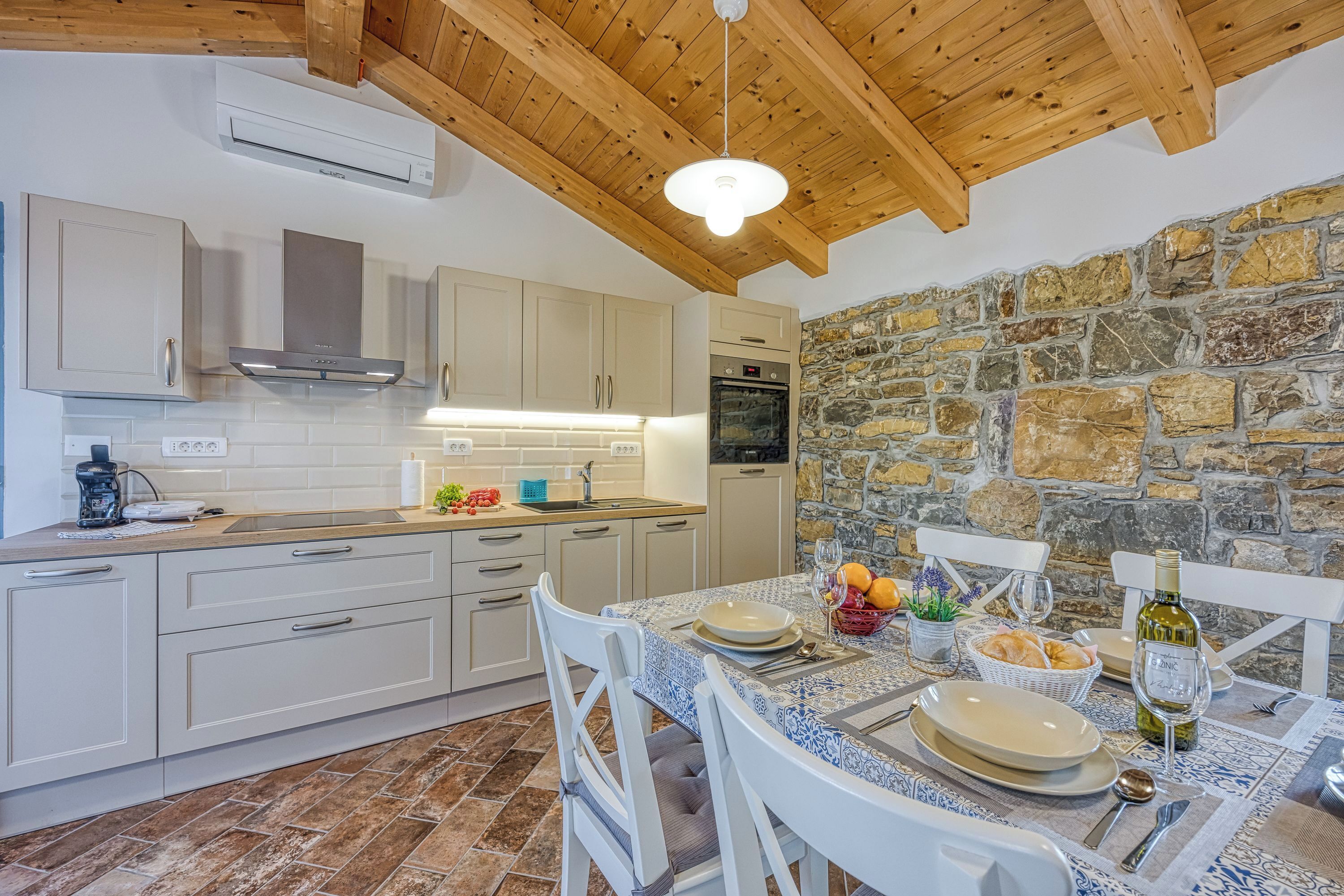 家庭公寓, 多間臥室 (Istrian Casa Pr Marici Sunny Terrace) | 私人廚房 | 電冰箱、烤箱、爐台、洗碗機