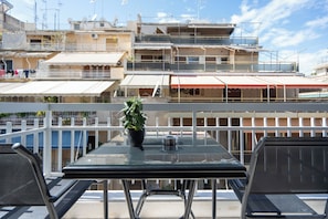 Deluxe Apartment, City View | Balcony view