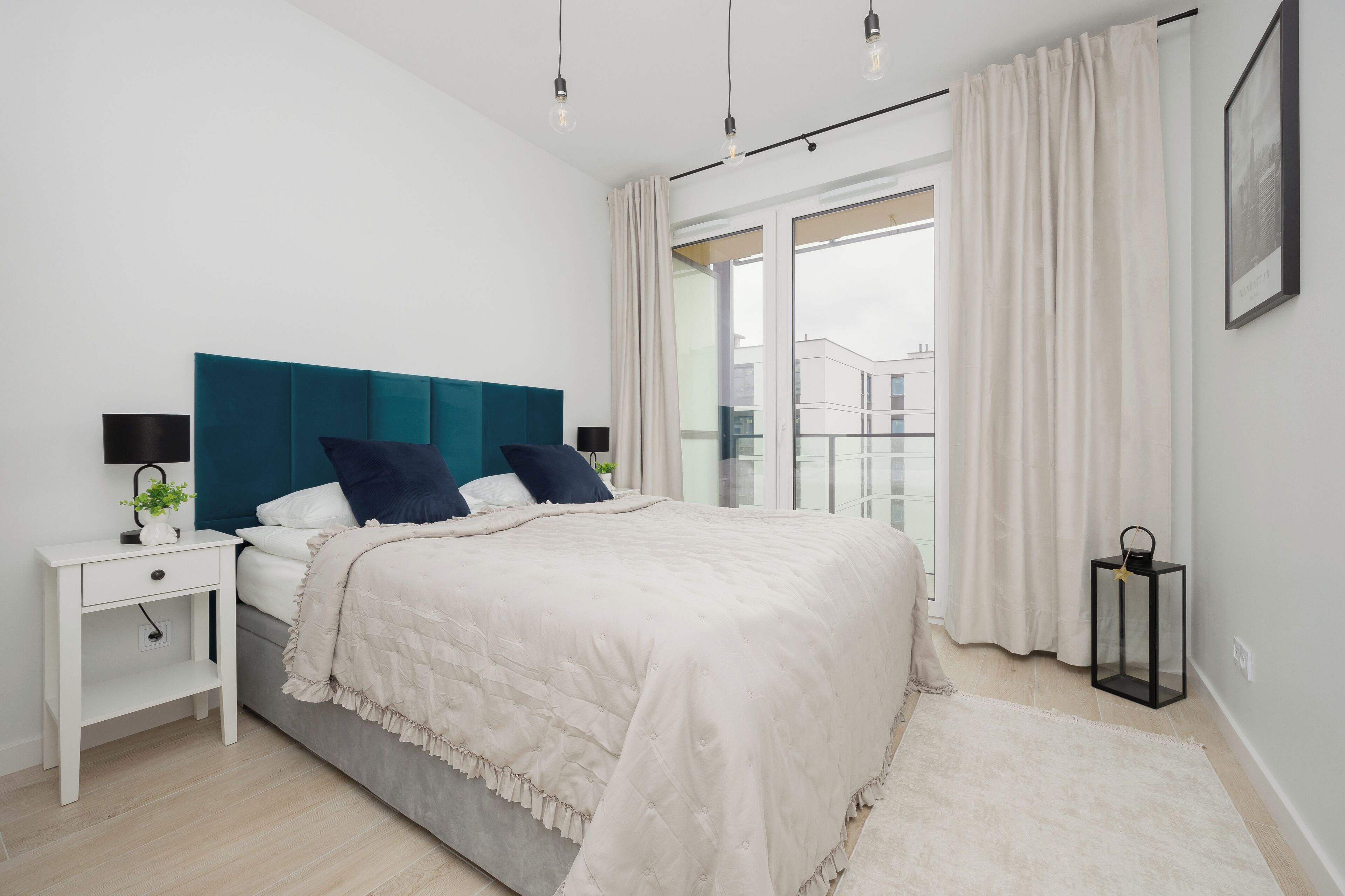 1 غرفة نوم وملاءات أسرّة