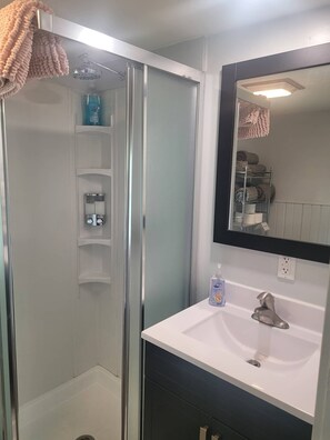 Hair dryer, towels