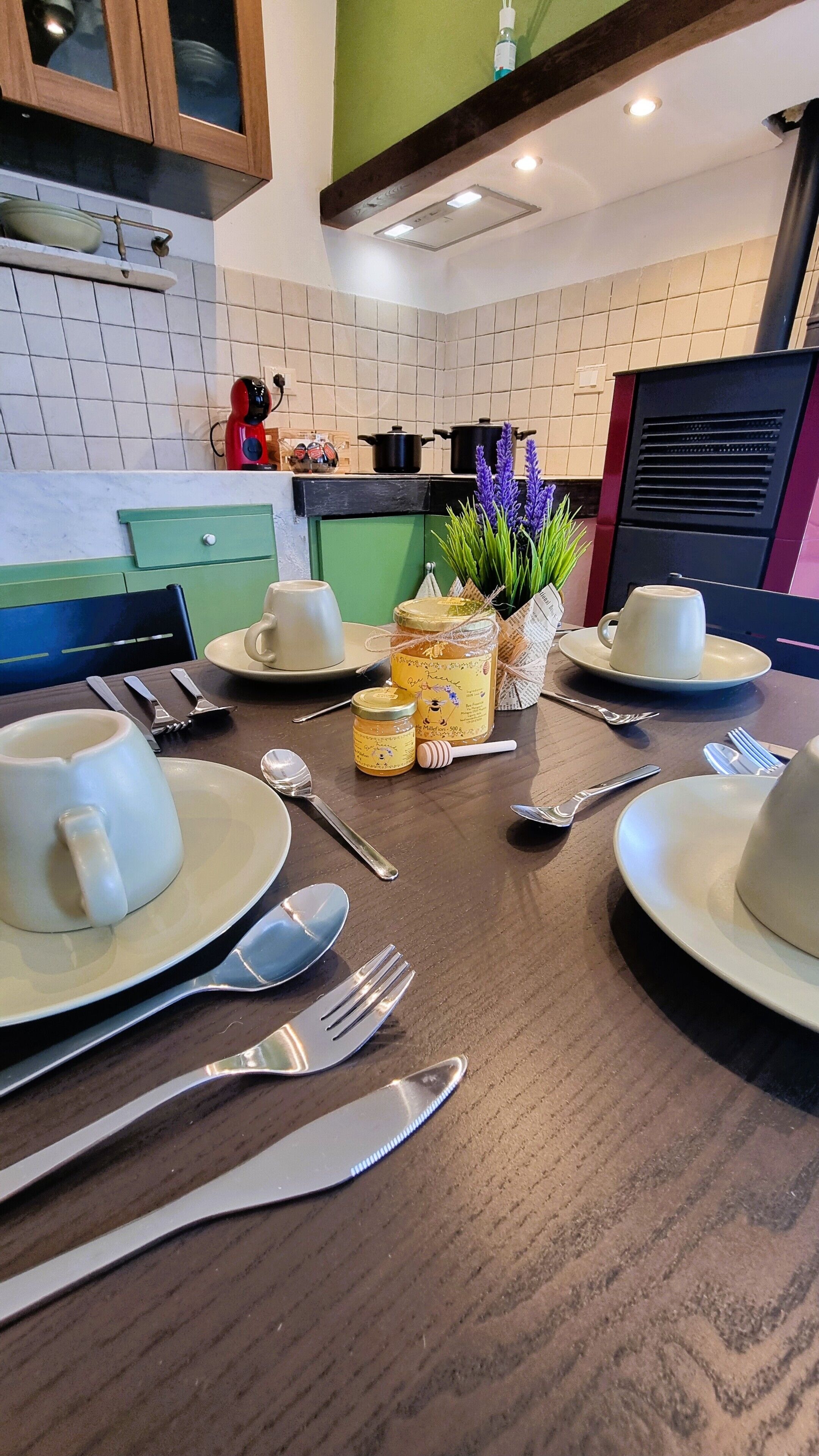 Kühlschrank, Mikrowelle, Herdplatte, Geschirrspüler