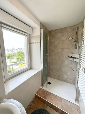 Shower, hair dryer