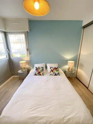 2 habitaciones, tabla de planchar con plancha y wifi