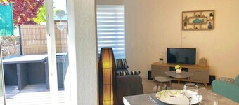 Jolie maisonnette cosy Bord de mer Terrasse