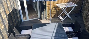 Jolie maisonnette cosy Bord de mer Terrasse