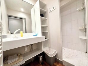 Shower, hair dryer