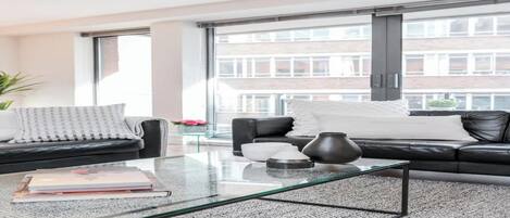 Smart TV, DVD player, books, stereo