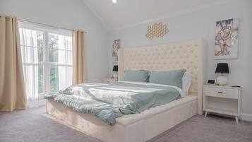 4 bedrooms, iron/ironing board, travel crib, WiFi