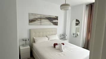 2 soveværelser, sengetøj