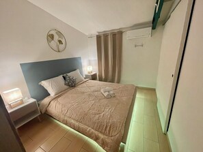 2 slaapkamers, een strijkplank/strijkijzer, wifi, beddengoed