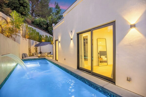 A heated pool