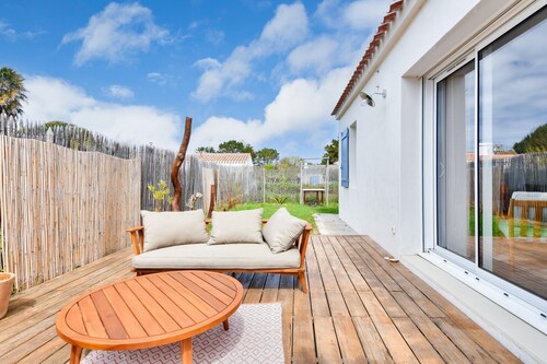 Maison pour 4 - jardin - 600m de la plage